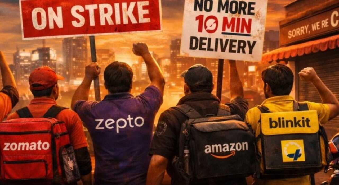 10-Delivery Workers on strike