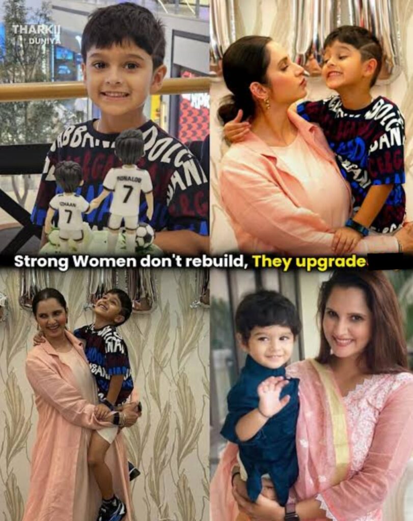 Sania with her son