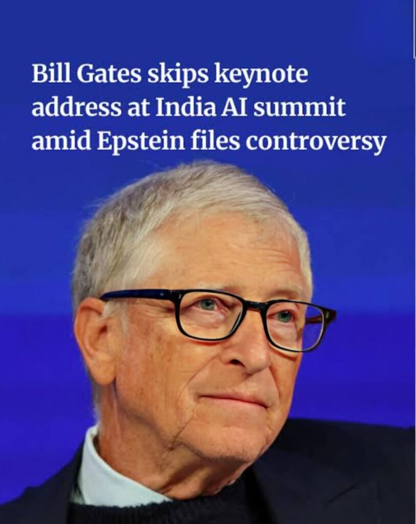Billgates Skips Keynote address at AI Summit