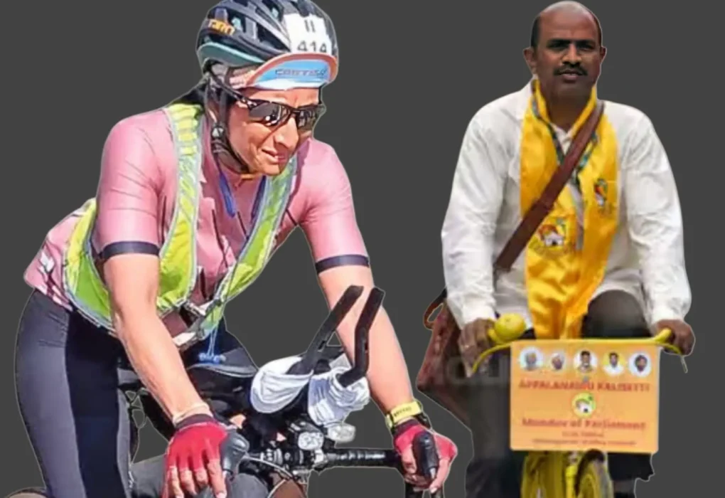 MP Applanaidu Cyclist Vandana