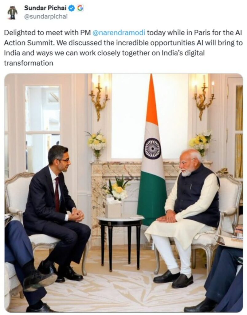 Sunder Pichai and Modi