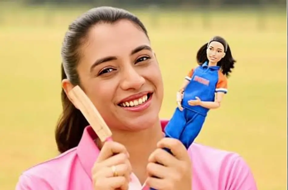 Indian cricketer as Barbie Doll